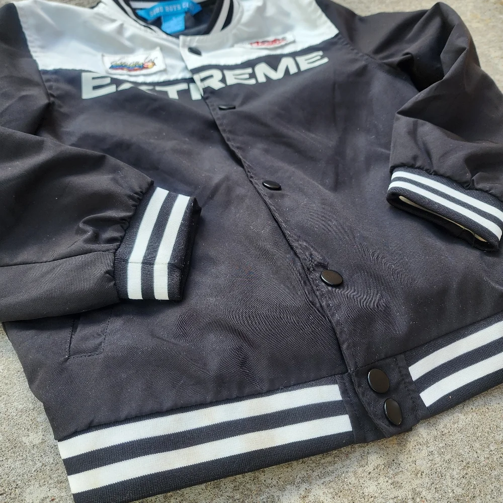 SOHO Boys Club Extreme‎ Black White Racing Jacket, Kids/Youth Sz 6